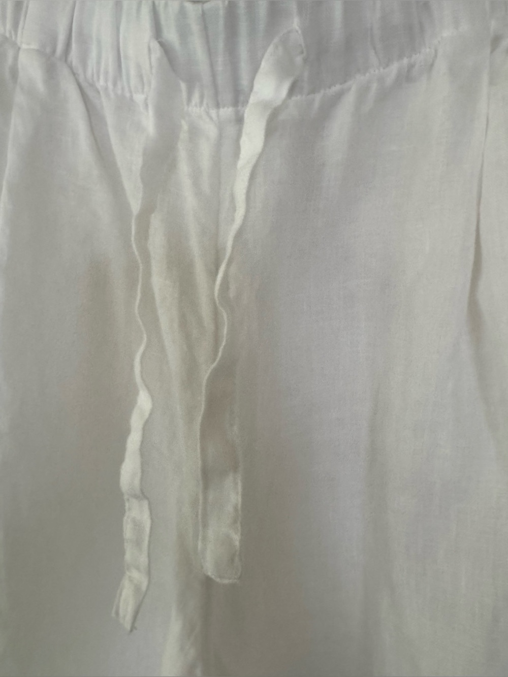 Caslon Sz M white linen wide leg flowy pants - Picture 7 of 8